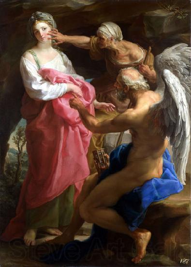 Pompeo Batoni Time orders Old Age to destroy Beauty.